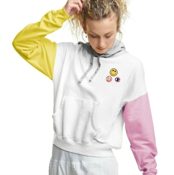 Champion Size Medium Get Happy Power Hoodie NWT - Picture 1 of 14